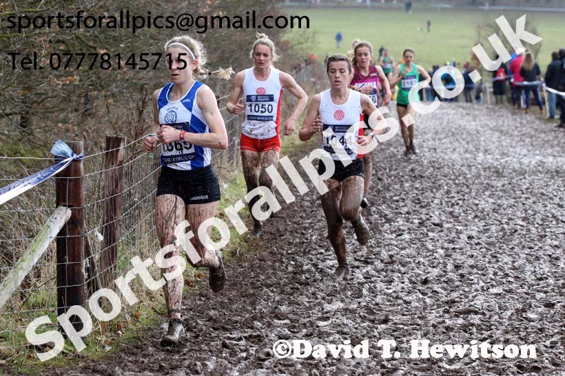 Senior womens 2018 British Inter Counties Cross Country Champs., Prestwold Hall, Loughborough. Photo: David T. Hewitson/Sports for All Pics
